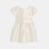 Robe de fête irisée fantaisie beige bébé fille