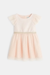 Robe de fête brillante rose bébé fille