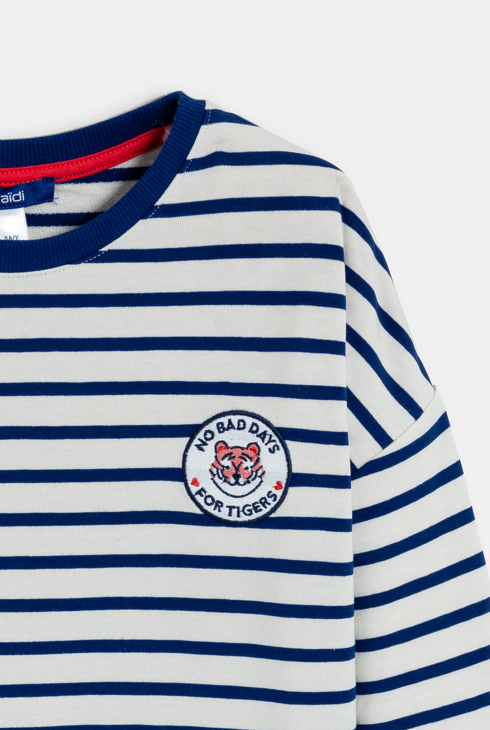 Matrosen-Sweatshirt-Kleid für Mädchen