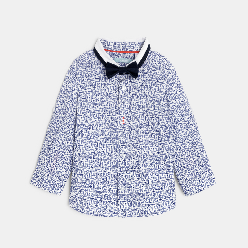 Chemise modulable bateaux bleu bébé garçon - 3M