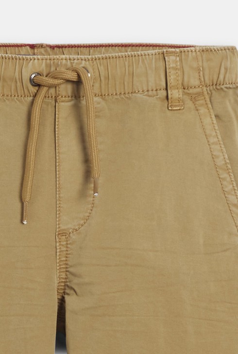 Beige Cargohose aus Canvas für Jungen 2
