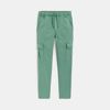 Pantalon cargo en toile vert Garçon