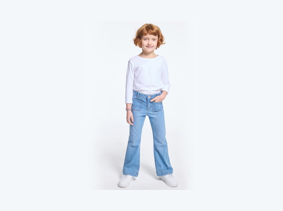 Jean flare bleu Fille 1
