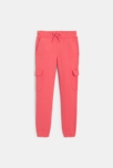 Cargo-Jogginghose einfarbig korallenrosa Mädchen 4