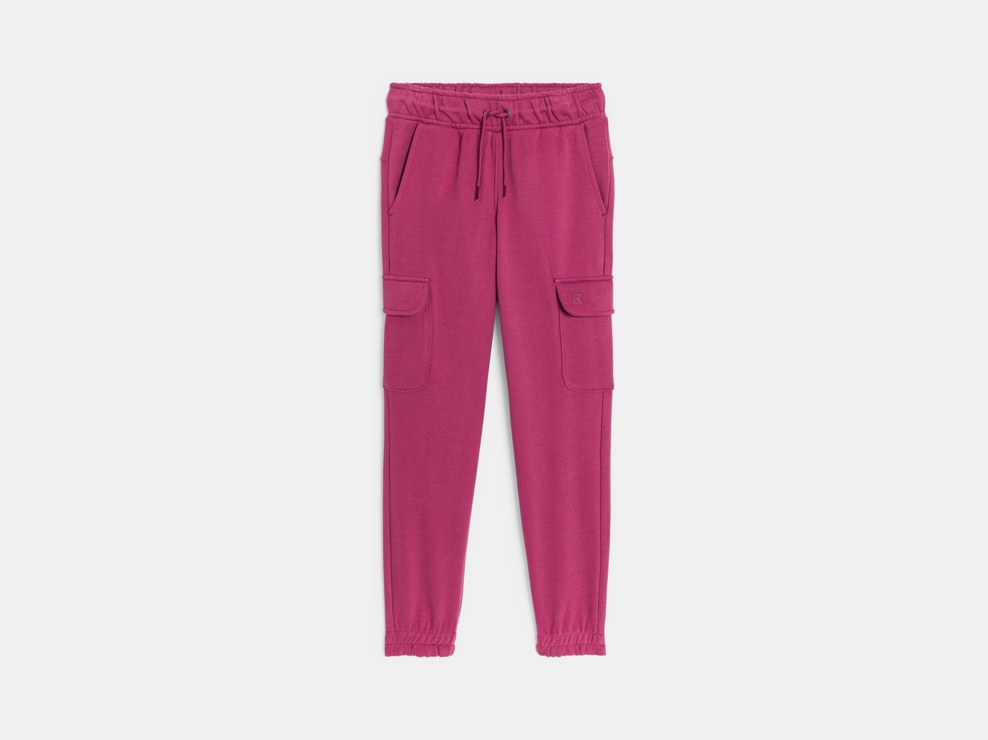 Pantalon de jogging cargo uni Fille 1