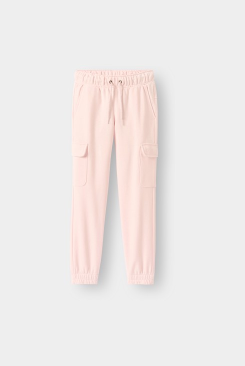 Roze cargobroek voor meisjes 2