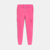 Pantalon de jogging cargo uni rose Fille