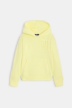 Sweat-shirt en molleton uni jaune Fille 1