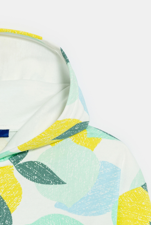 Sweatshirt aus Molton mit Print für Mädchen