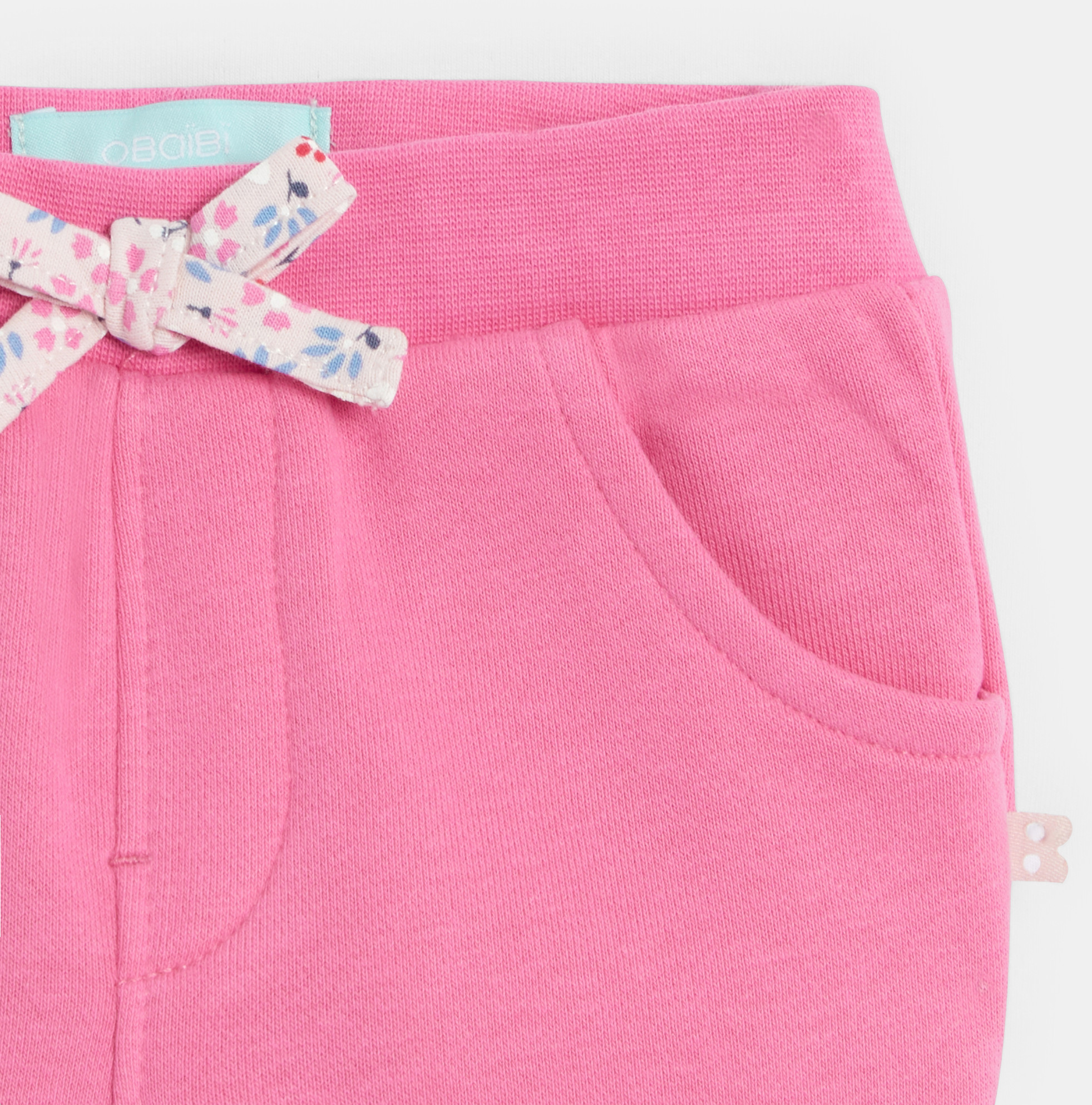 Jogging molleton rose bébé fille 2