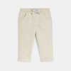 Jogging molleton beige bébé fille