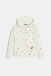 Sweat-shirt motif cœur rouge Fille