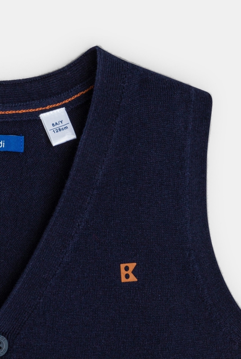 Gilet sans manches bleu Garçon