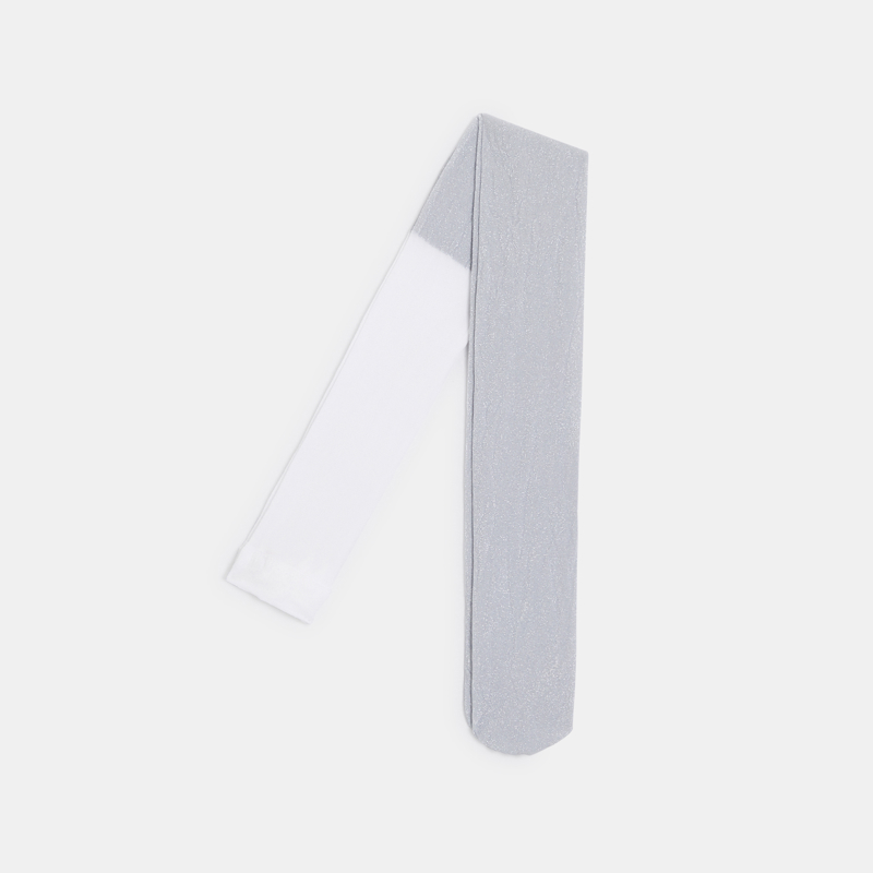 Glitzernde Nylonstrumpfhose in Grau für Mädchen