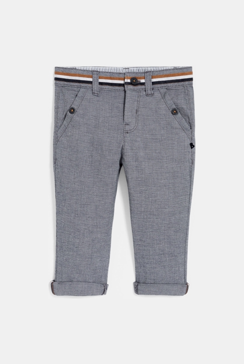 Modische blaue Babyhose aus Baumwolle für Jungen 1