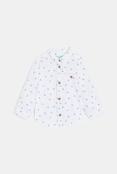 Modularna fantovska bela srajca s palmami za dojenčke 1