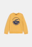 Sweat-shirt motif dinosaure jaune Garçon