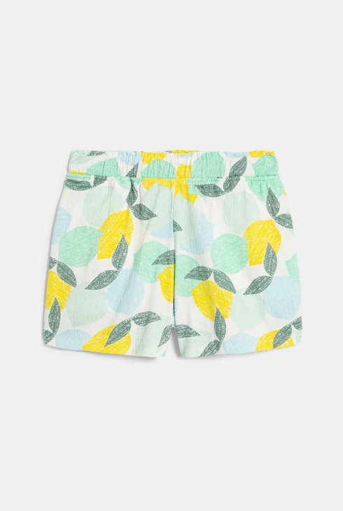 Dekliške lepo padajoče kratke hlače s potiskom limon 1