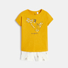 Pyja-short motif girafe jaune Fille