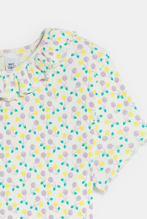 Pyja-short en jersey imprimé Fille