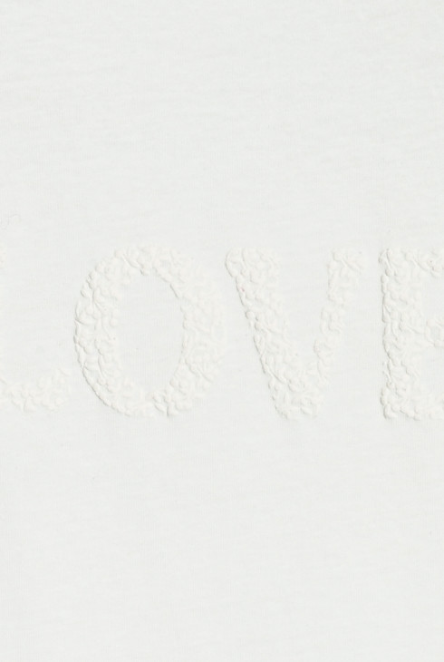 T-shirt manches courtes à message blanc Fille 2