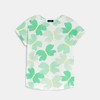 T-shirt manches courtes imprimé papillon vert Fille