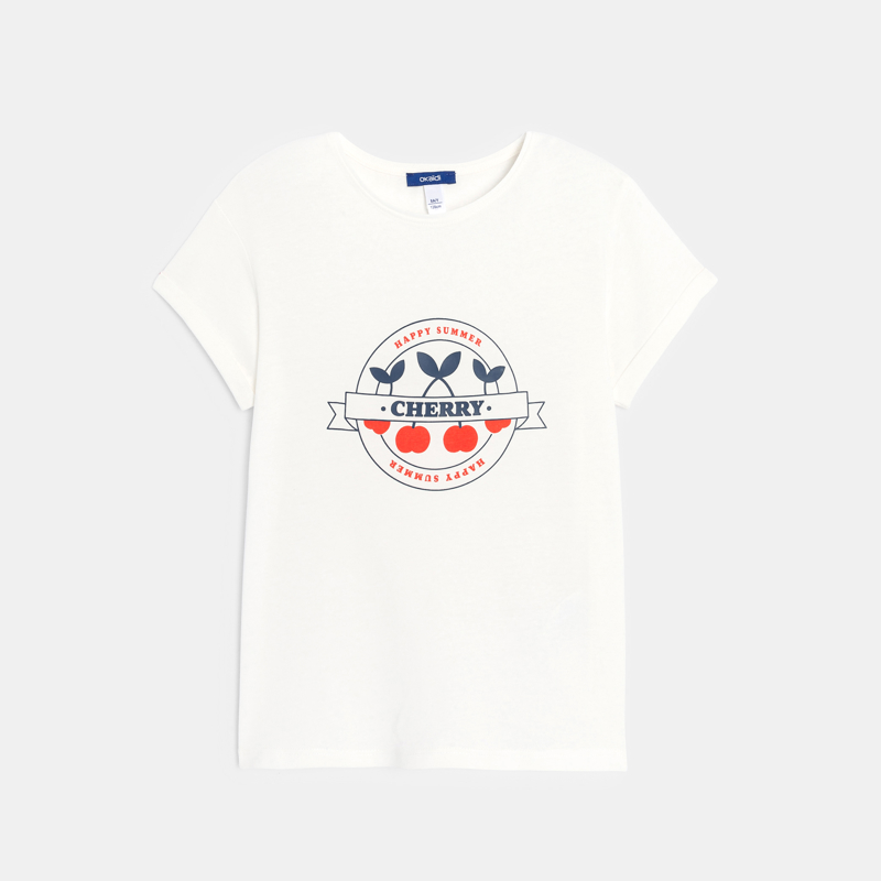 OKAIDI - T-shirt manches courtes blanc Fille - Fille,Fille