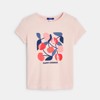 T-shirt imprimé manches courtes rose Fille