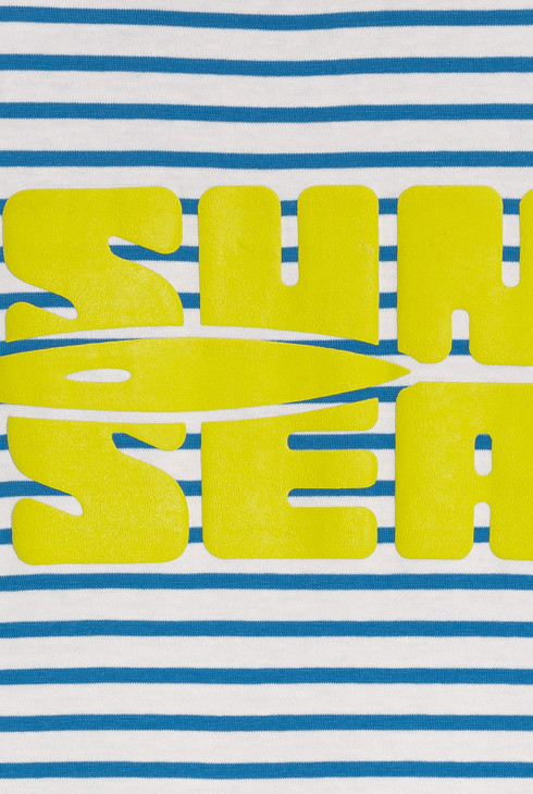 Pyja-short rayé bleu Garçon 2