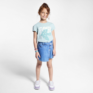 Lot De 2 Shorts Fille Jean Okaïdi - Taille 9-10 Ans, Bleu Denim - Occasion En Très Bon état (comme Neuf)