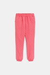 Pantalon fluide imprimé rose Fille