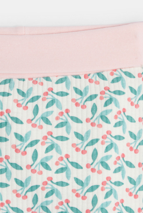 Pantalon maille souple rose bébé fille (lot de 2) 2