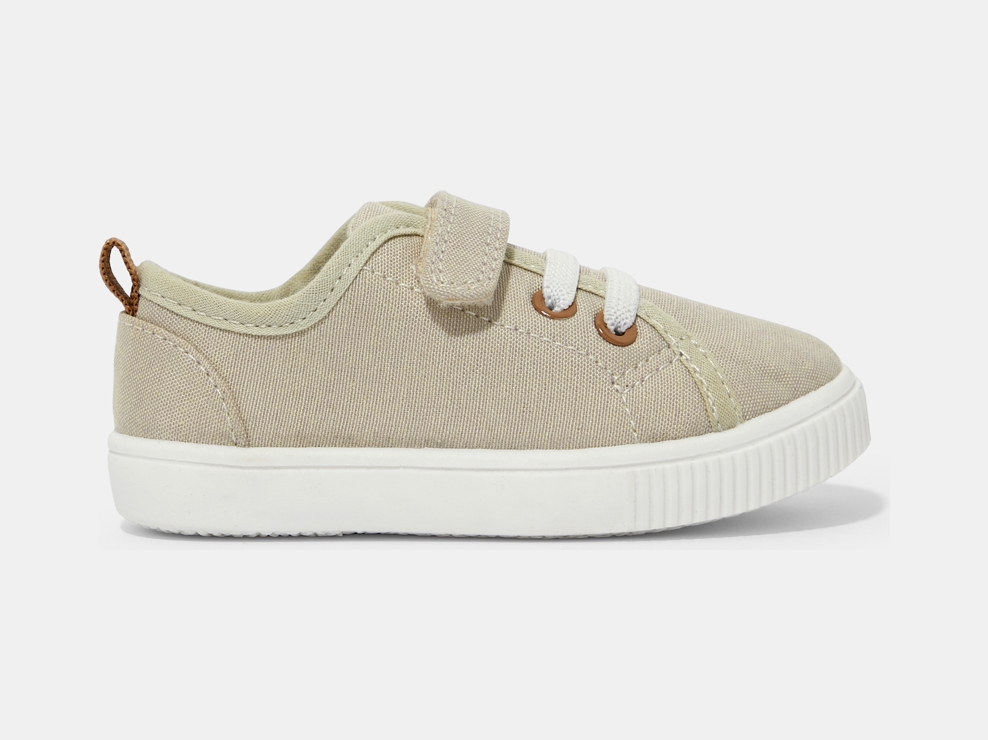 Chaussures en toile beige bébé garçon 1