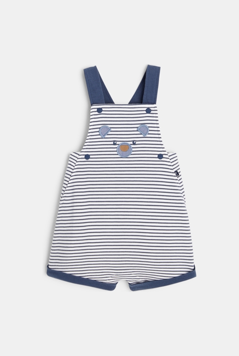 Fantovski črtast kratek pajac in moder bodi za dojenčke 2