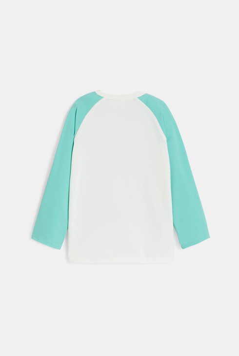 T-shirt anti UV manches longues bleu bébé garçon 2