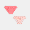 Culotte de bain à volants rose bébé fille (lot de 2)