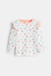 T-shirt anti UV cerises rose bébé fille