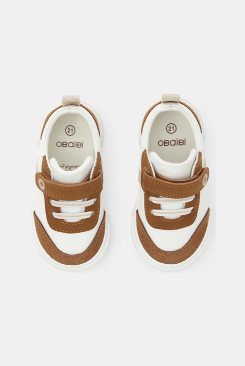 Chaussures toile chic beige bébé garçon 2