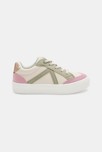 Baskets street basses rose et vert fille