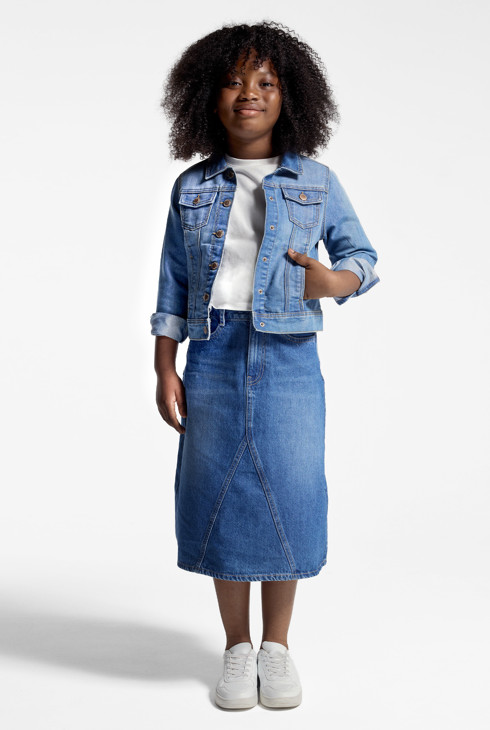 Chaqueta vaquera azul niña 2