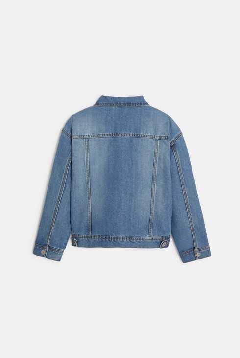 Veste en jean bleu Fille