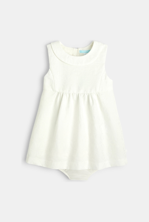 Robe de fête blanc bébé fille