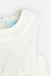 Robe de fête blanc bébé fille 3