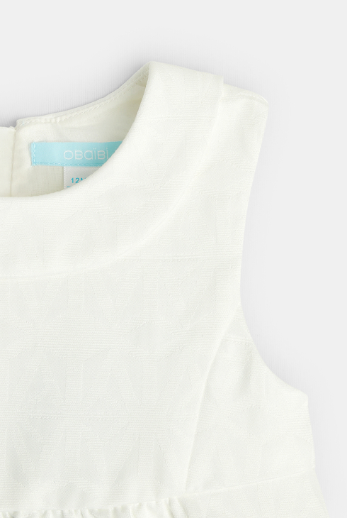 Robe de fête blanc bébé fille