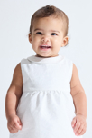 Robe de fête blanc bébé fille 1