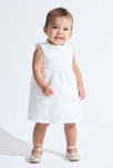 Robe de fête blanc bébé fille 4