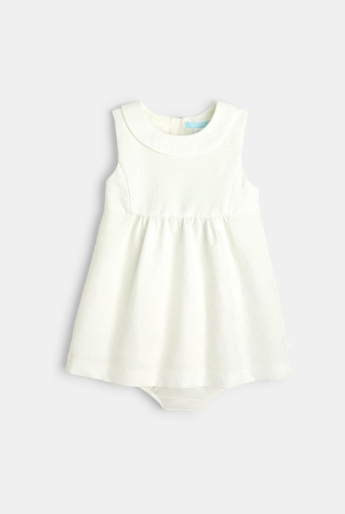 Robe de fête blanc bébé fille 2
