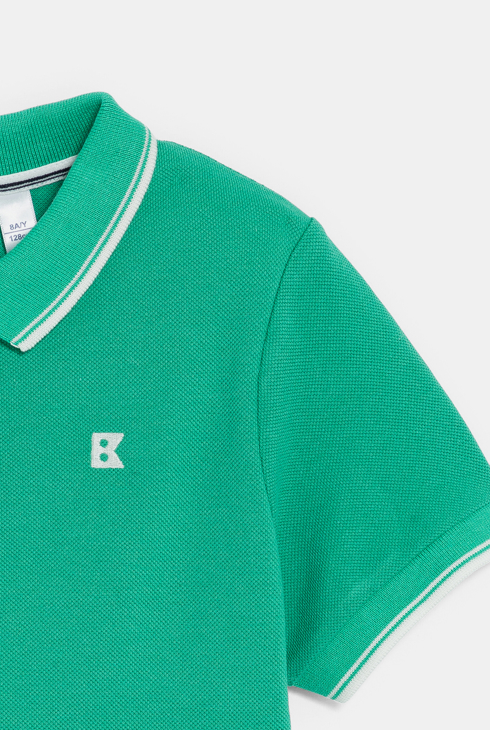 Polo manches courtes vert Garçon 2
