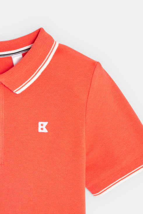 Oranges Kurzarm-Poloshirt Jungen 2
