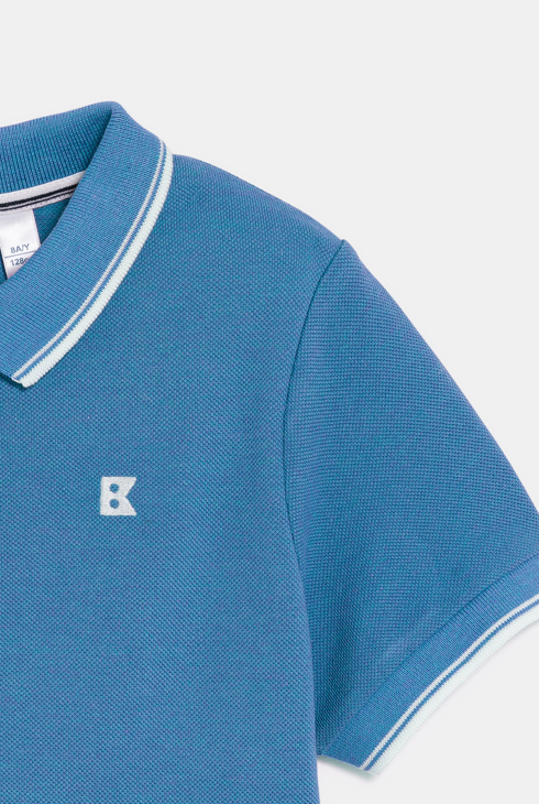 Polo manches courtes bleu Garçon